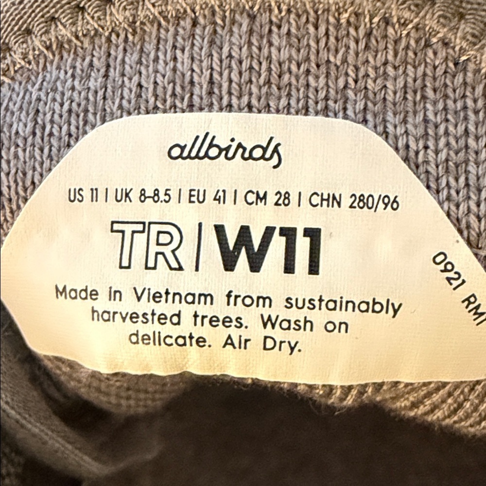 Allbirds Women’s Tree Runner Gray Sneakers - Picture 5 of 5